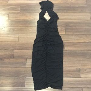 MARCIANO sexy bodycon runched HalterDress Size XS
